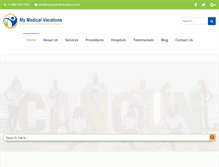 Tablet Screenshot of mymedicalvacations.com